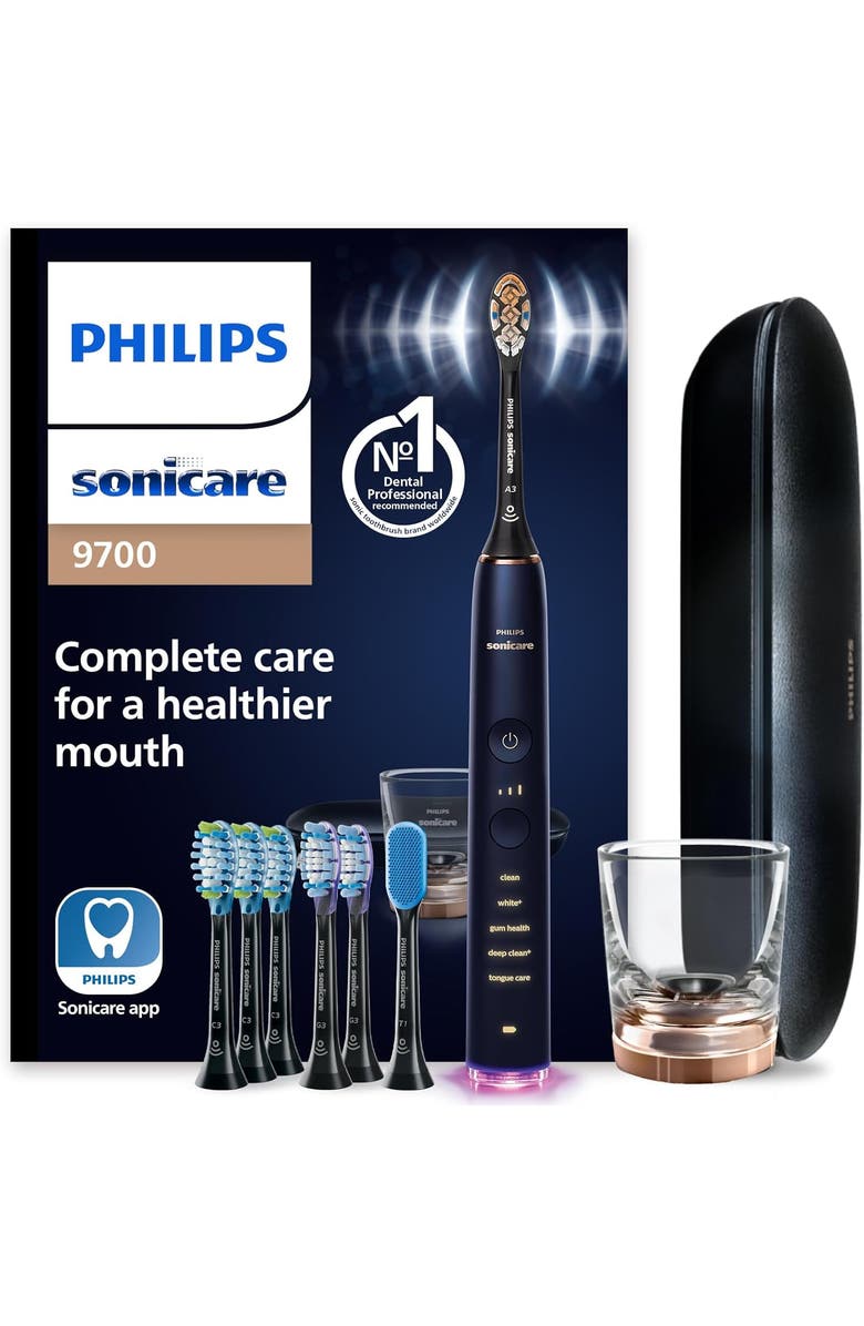 Philips Sonicare DiamondClean Smart 9700 Electric Toothbrush Lunar, Main, color, Lunar Blue