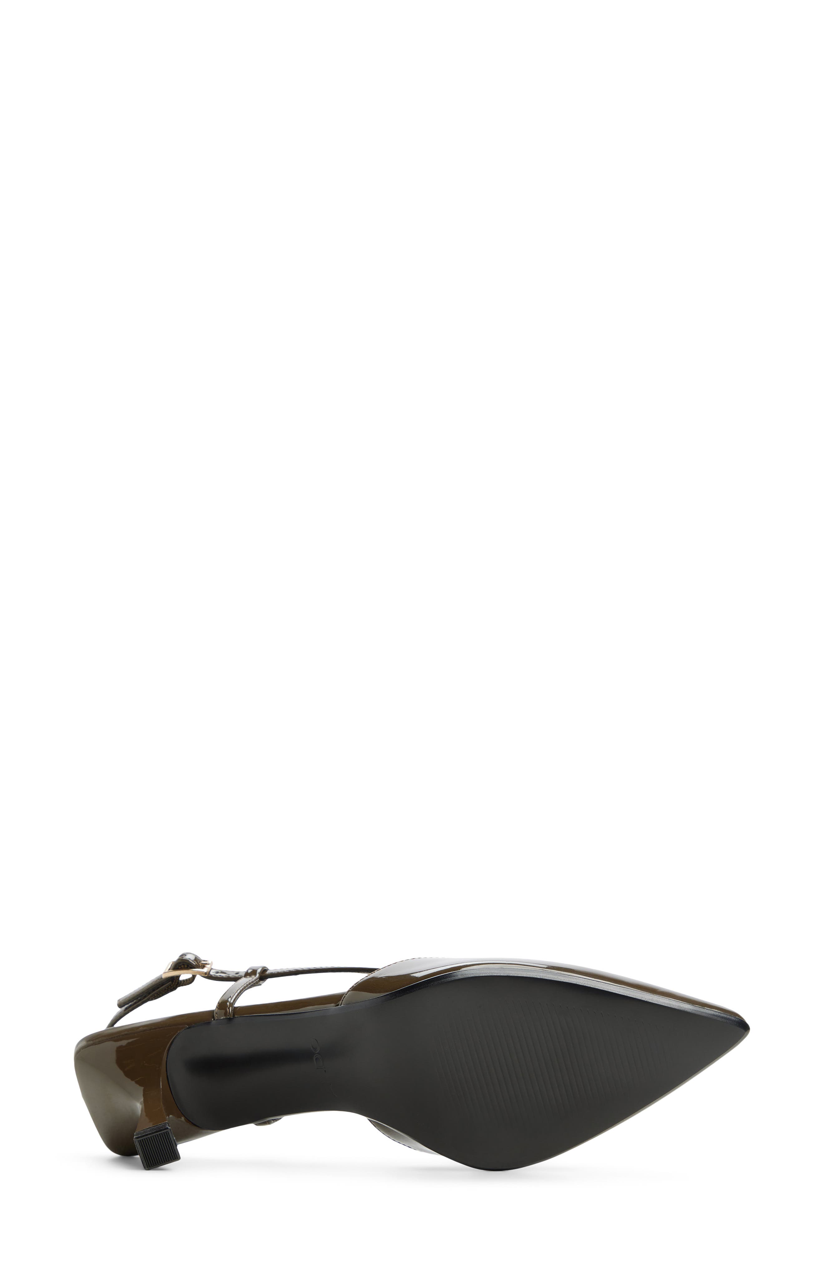 Arlene Faux Leather Slingback Pump, Alternate, color, FOREST NIGHT SYNTHETIC PATENT