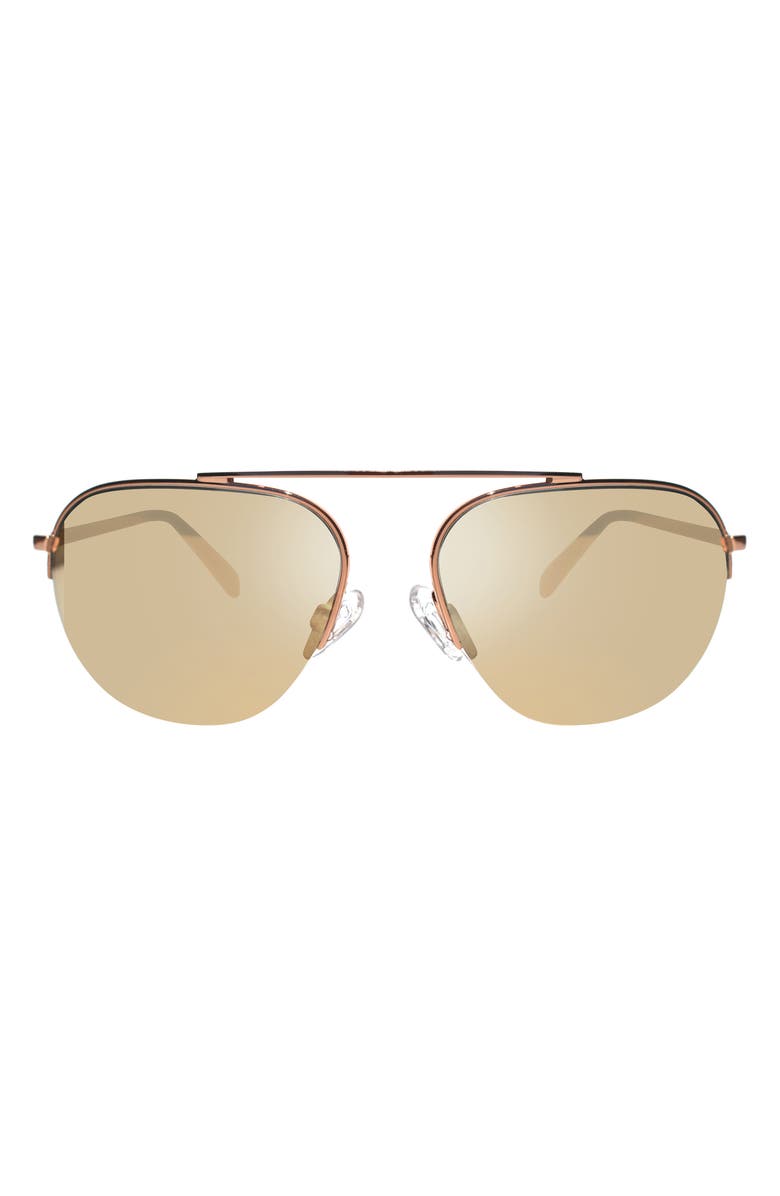 Revo Annika Polarized Aviator Sunglasses, Main, color, Rose Gold