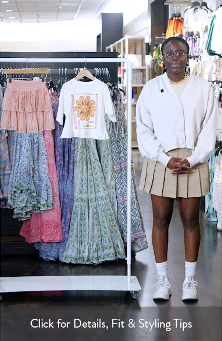 Kids' Boxy Graphic T-Shirt & Tiered Lace Skirt Set, sales video thumbnail