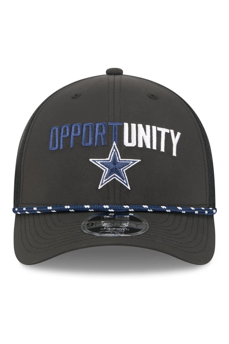 Men's New Era Black Dallas Cowboys 2025 Inspire Change 9FORTY M-Crown Adjustable Hat, Alternate, color, Black