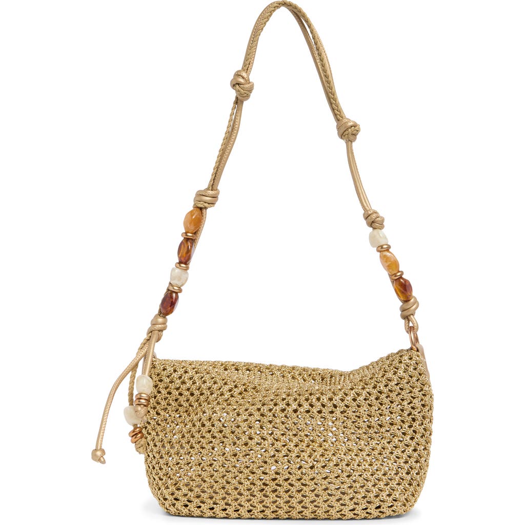 Sam Edelman Ellina Beaded Shoulder Bag in Gold at Nordstrom Rack