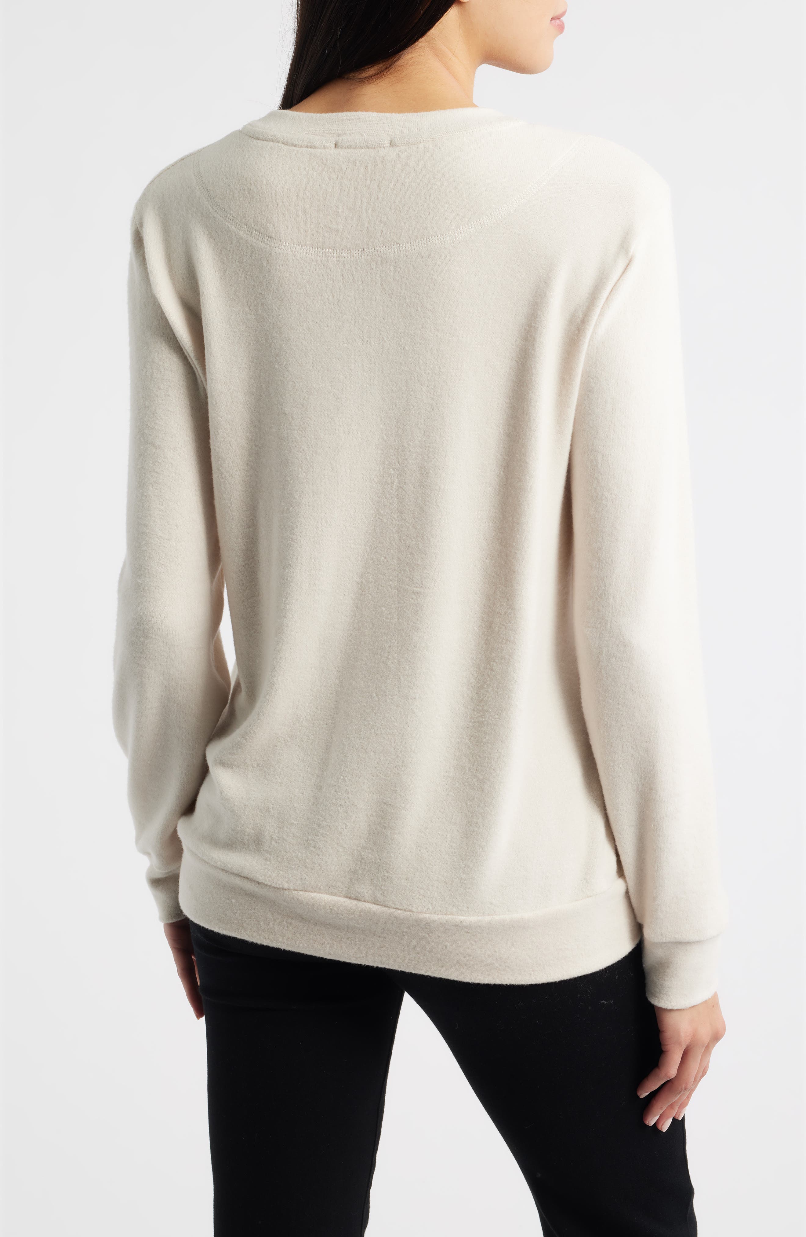 Brushed Jersey Crewneck Top - image 4