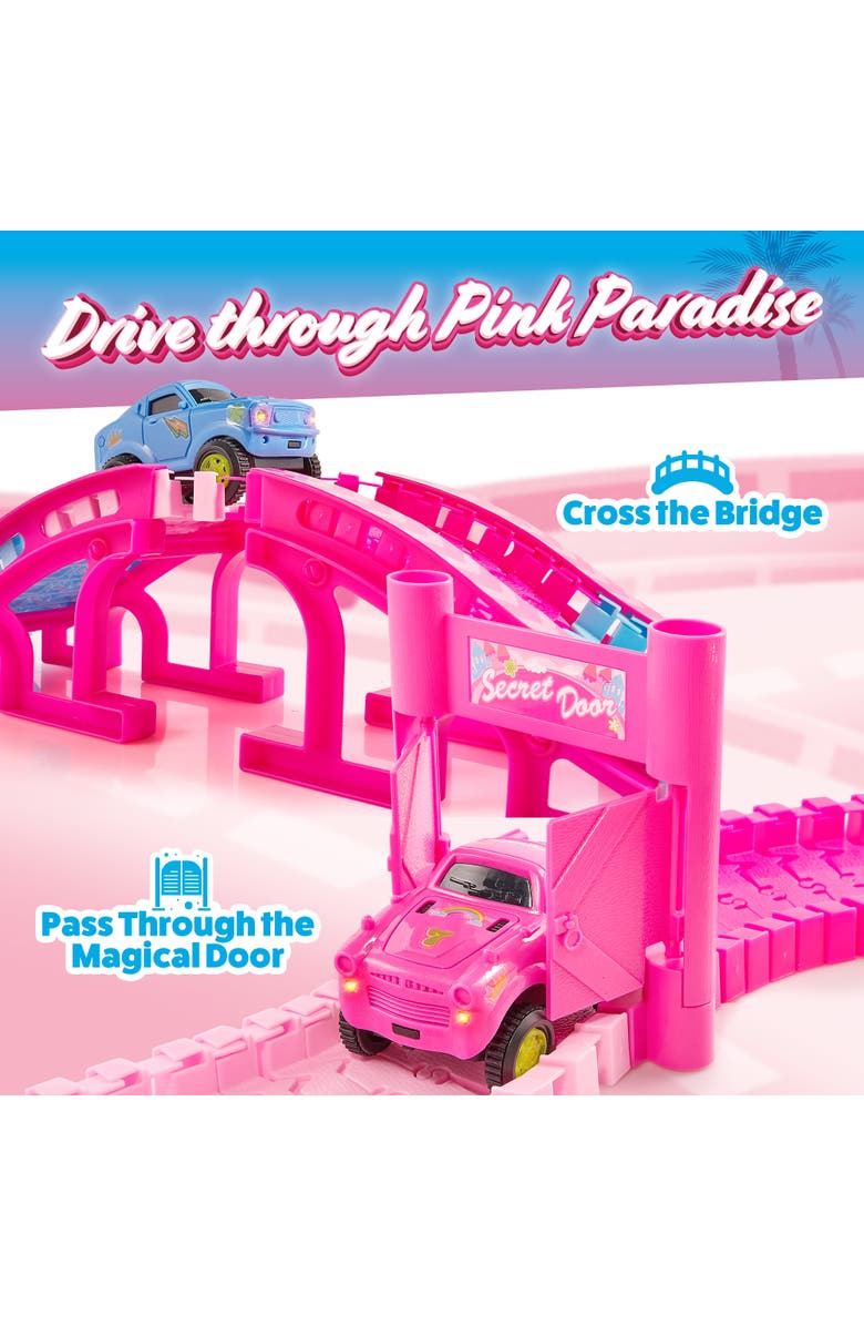 USA Toyz Pink Paradise Adventure Tracks 225 Piece, Alternate, color, Multi Color