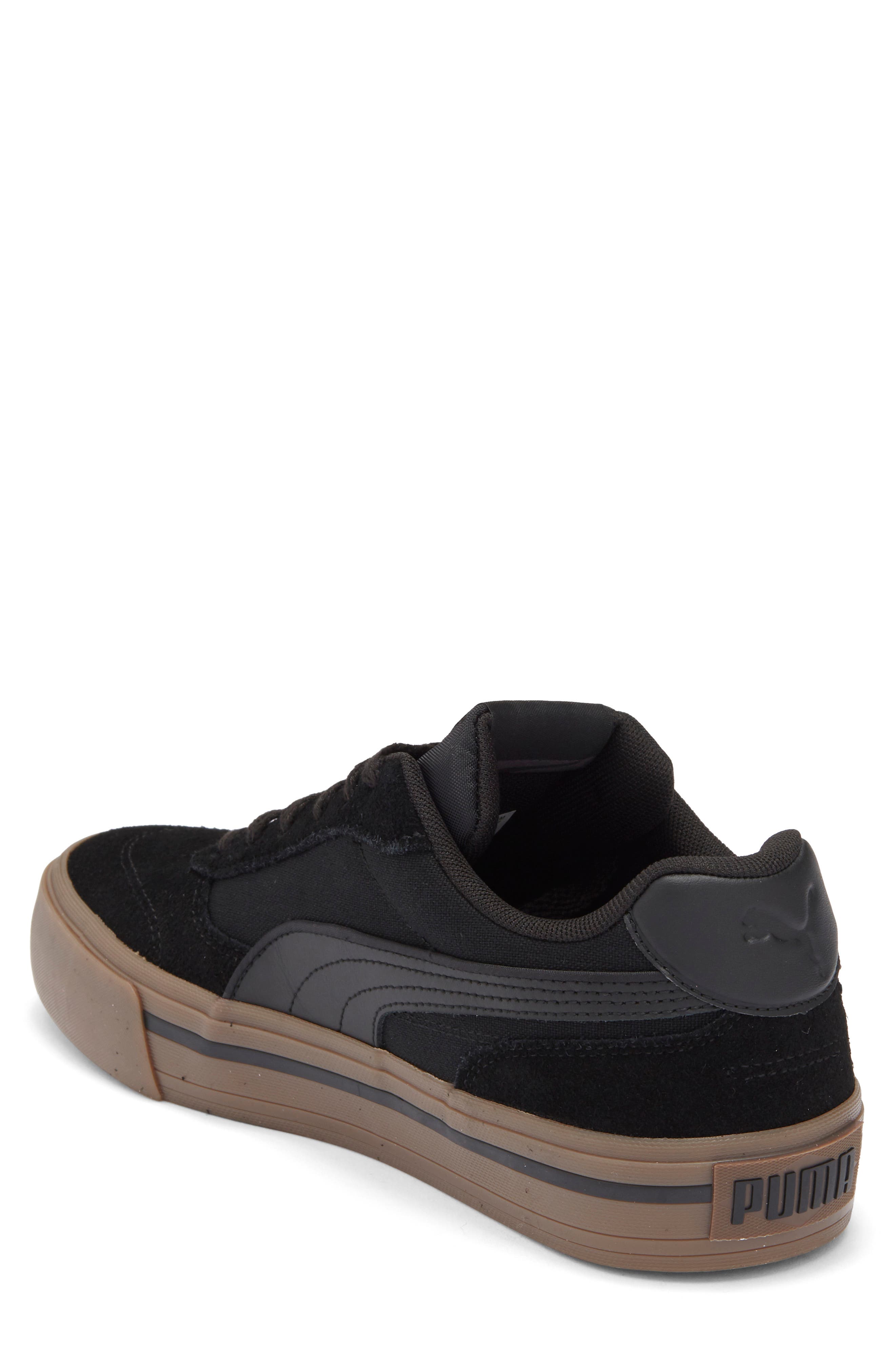 PUMA Court Classic Vulc Sneaker, Alternate, color, Puma Black/ Puma Gold