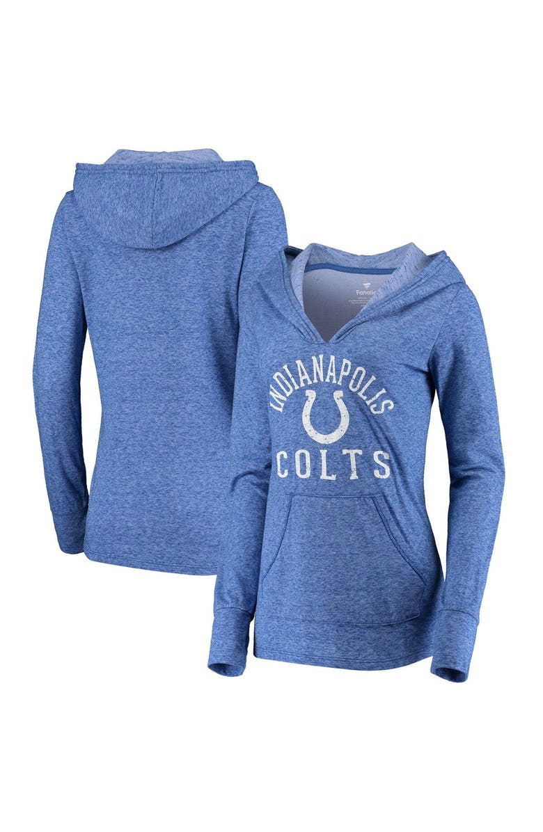 FANATICS Women's Fanatics Branded Royal Indianapolis Colts Doubleface Slub Pullover Hoodie, Main, color,