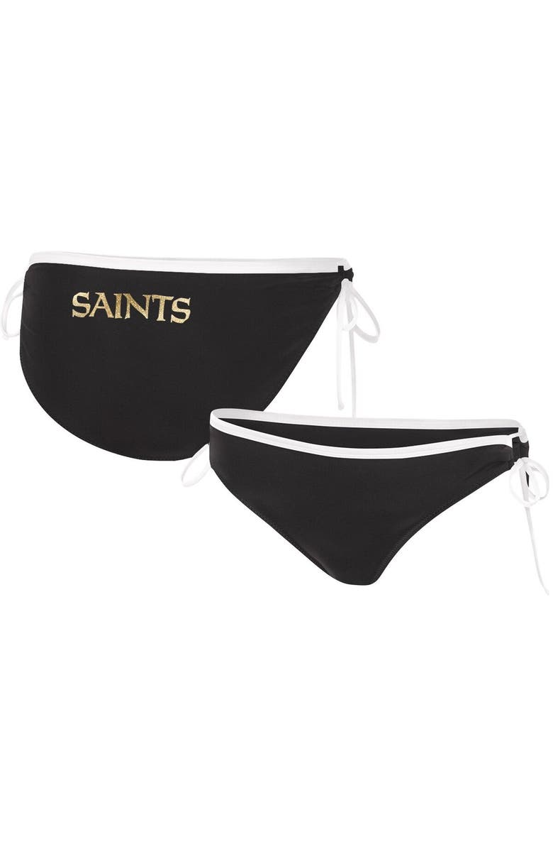 G-III 4HER BY CARL BANKS Women's G-III 4Her by Carl Banks Black New Orleans Saints Perfect Match Bikini Bottom, Main, color, Black