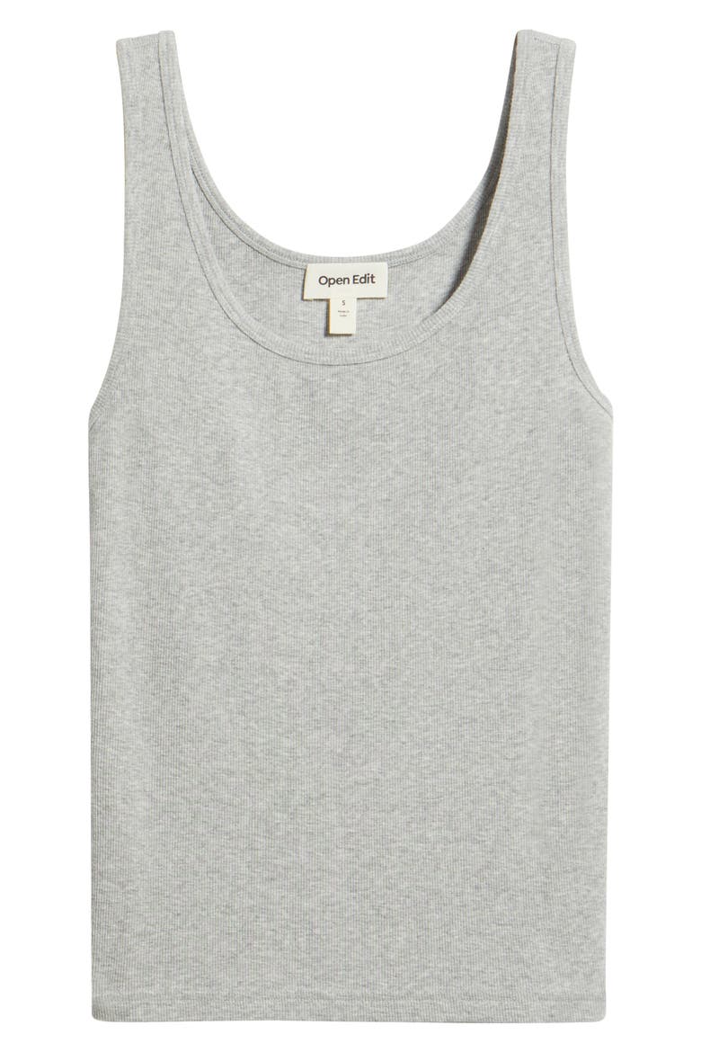 Rib Tank, Alternate, color, GREY HEATHER