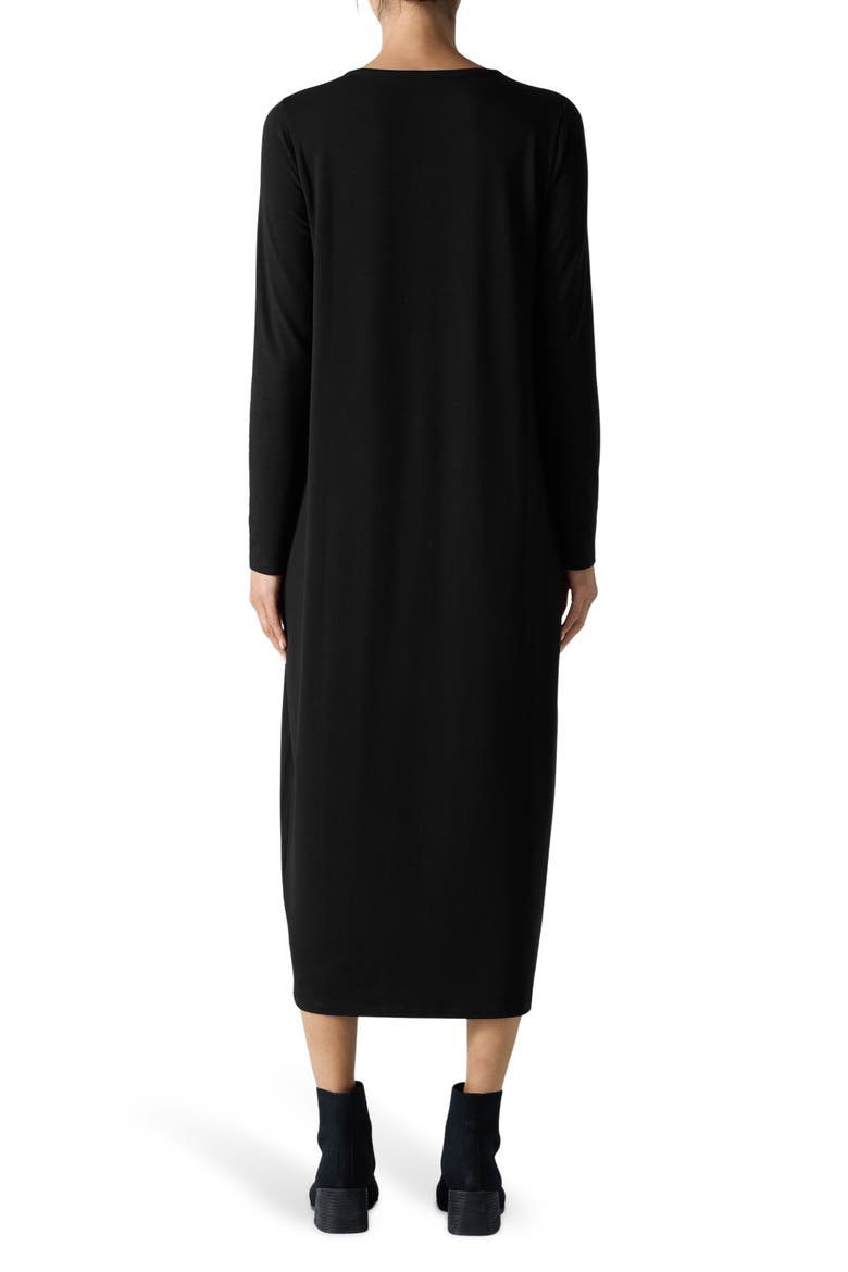 Long Sleeve Maxi Dress, Alternate, color, BLACK