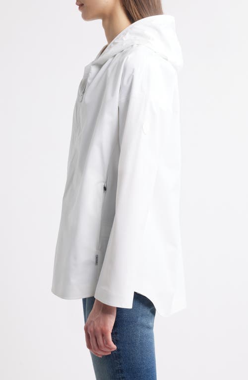 Save The Duck Dawa Water Repellent Hooded Rain Jacket In White