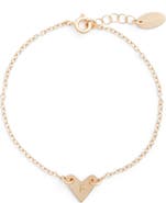 Nashelle Initial Heart Bracelet