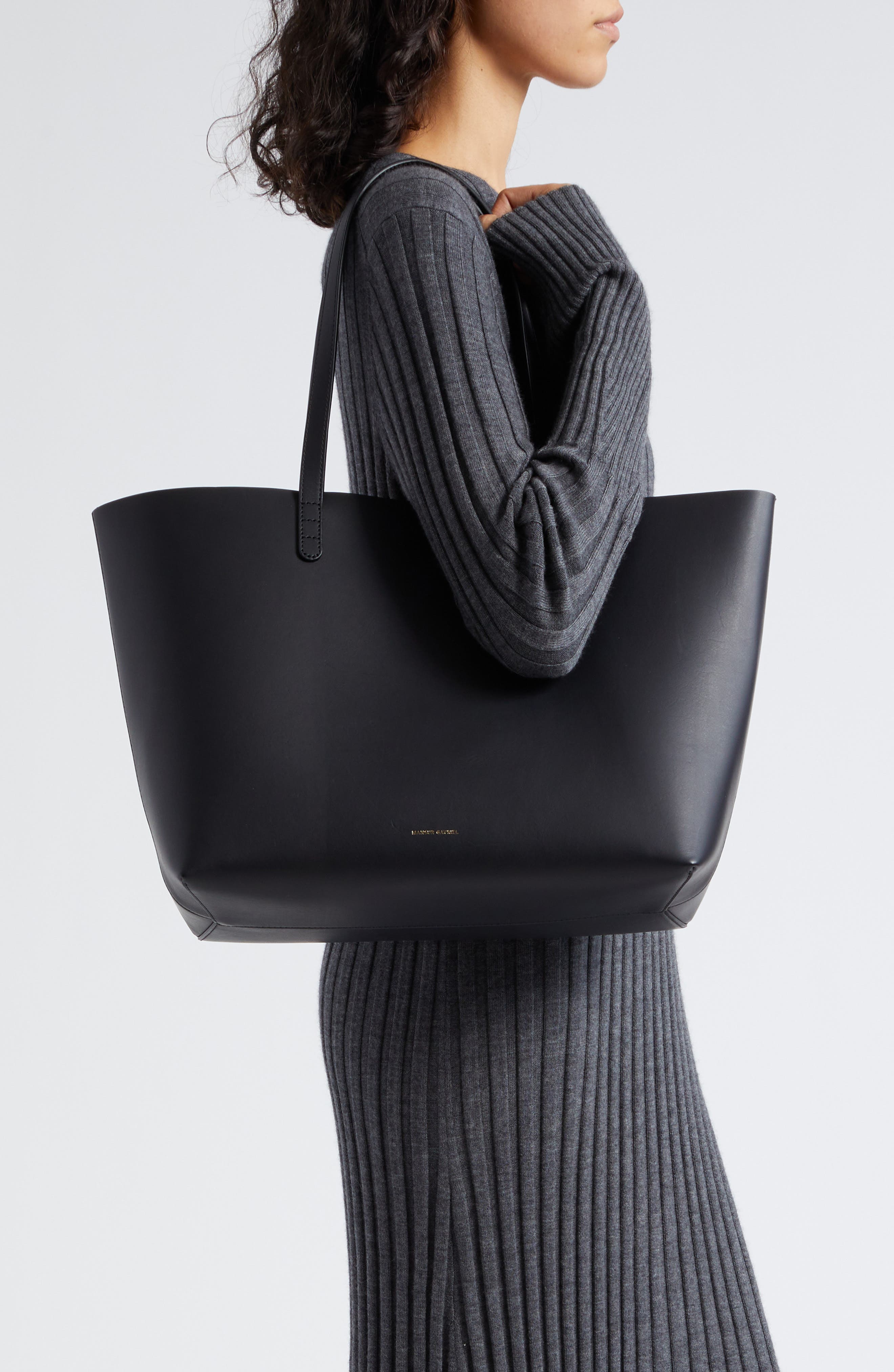 Mansur Gavriel Large Leather Tote, Alternate, color, 