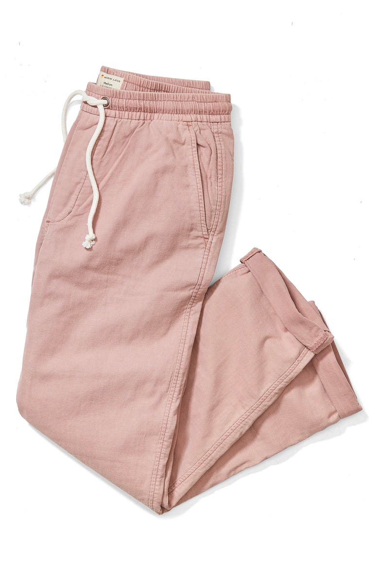 Marine Layer Saturday Stretch Beach Pants, Alternate, color, Faded Brick