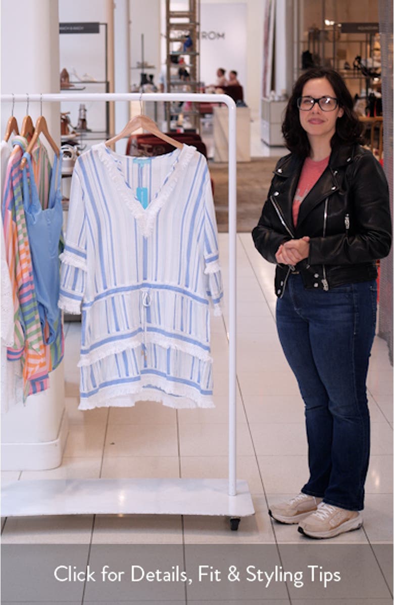 Claudia Long Sleeve Cover-Up Dress, sales video thumbnail