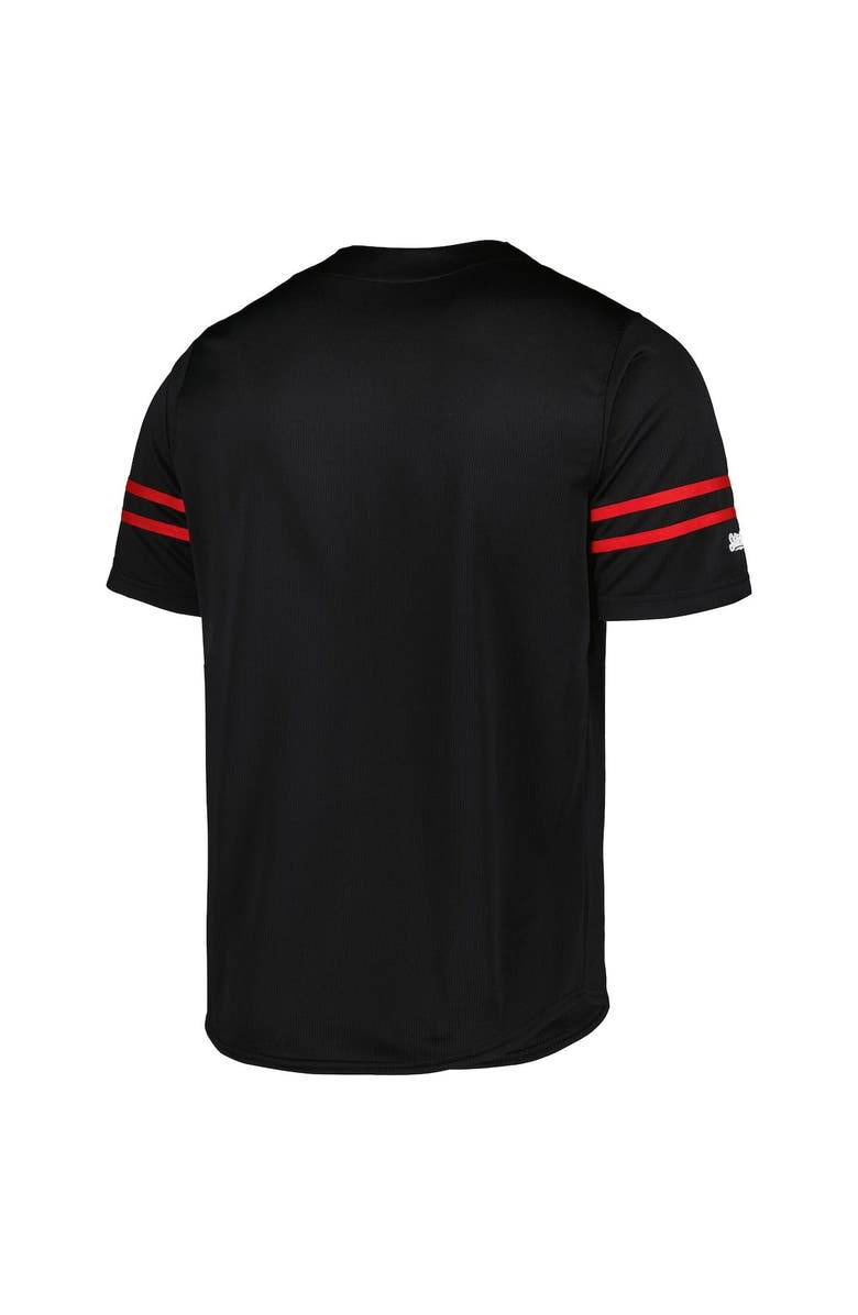 STITCHES Men's Stitches Black Chicago Cubs Team Fashion Jersey, Alternate, color,