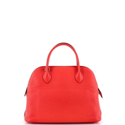 Pre-owned Hermes Hermes Bolide Bag Clemence 31 In Red