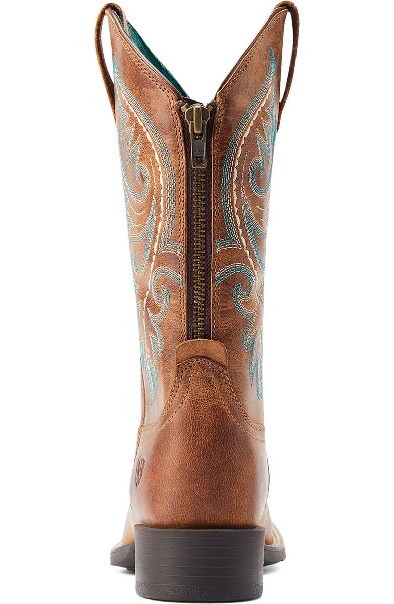 Ariat Round Up Zip Back Desert Sand Boot, Alternate, color, Brown