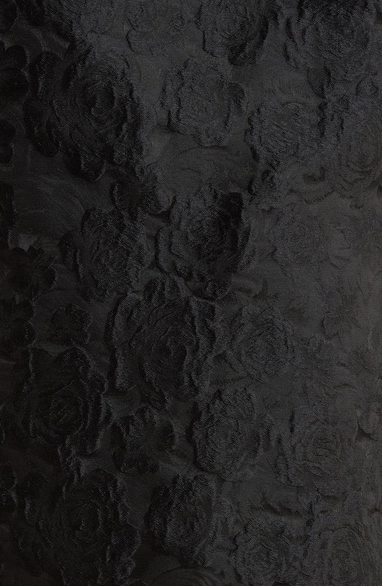 Sister Jane Chandelier Floral Jacquard Minidress, Alternate, color, Black