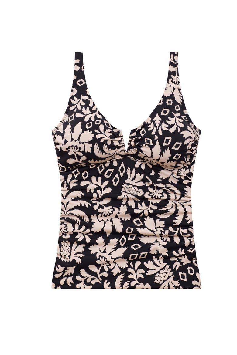 Whitney V-Wire Tankini Swimsuit Top, Alternate, color, Palm Royale
