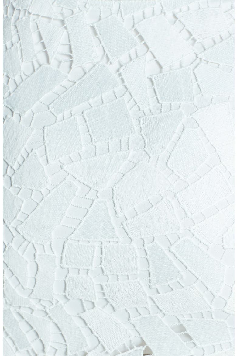 ASTR Illusion Lace Pencil Skirt, Alternate, color, WHITE