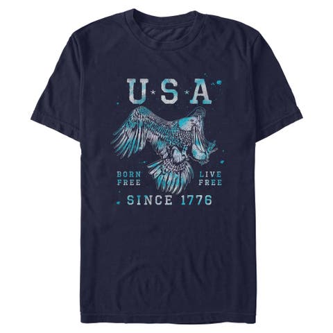 Men's Lost Gods USA Born and Live Free  Graphic T-Shirt