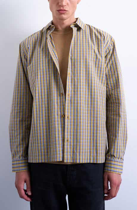 Cotton Poplin Button-Up Shirt