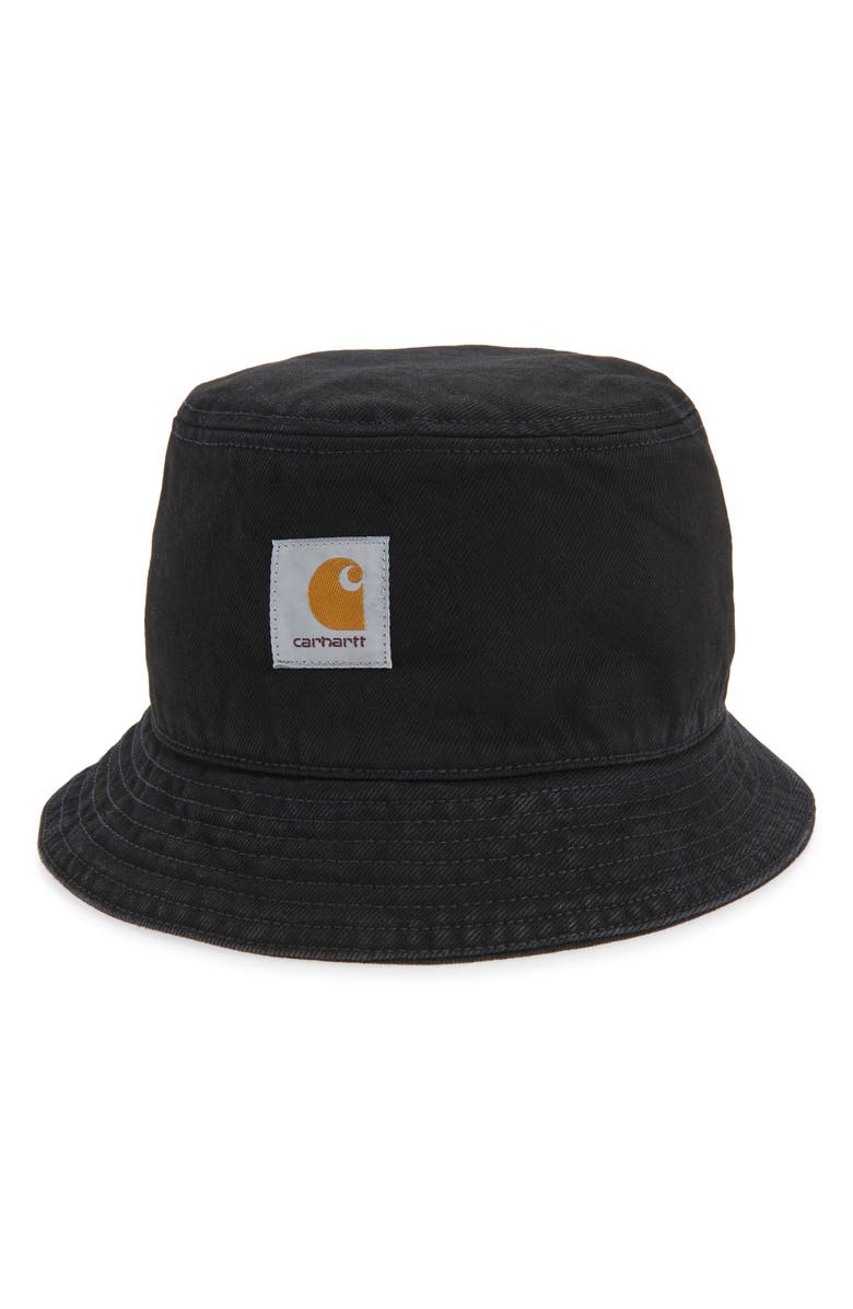 Carhartt Work In Progress Belmar Cotton Denim Bucket Hat, Main, color, Black
