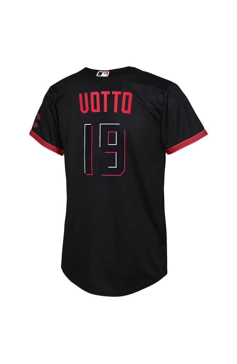 Nike Toddler Nike Joey Votto Black Cincinnati Reds City Connect Replica Player Jersey, Alternate, color,