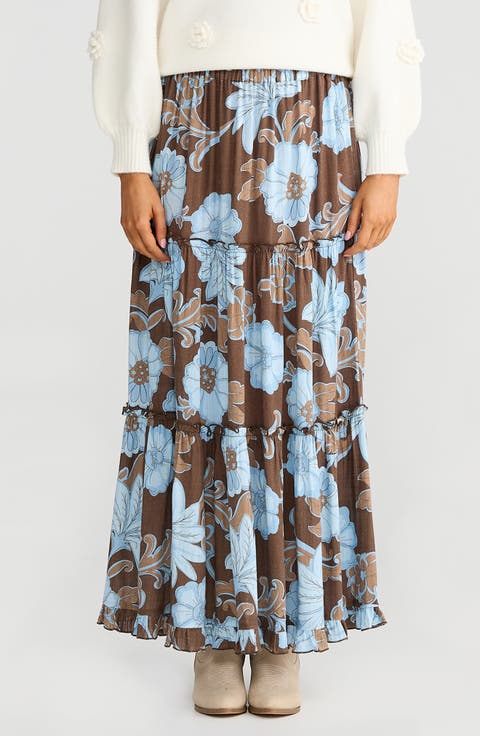 Mantra Tiered Maxi Skirt