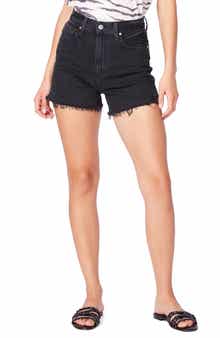 PAIGE Dani High Waist Cutoff Denim Shorts