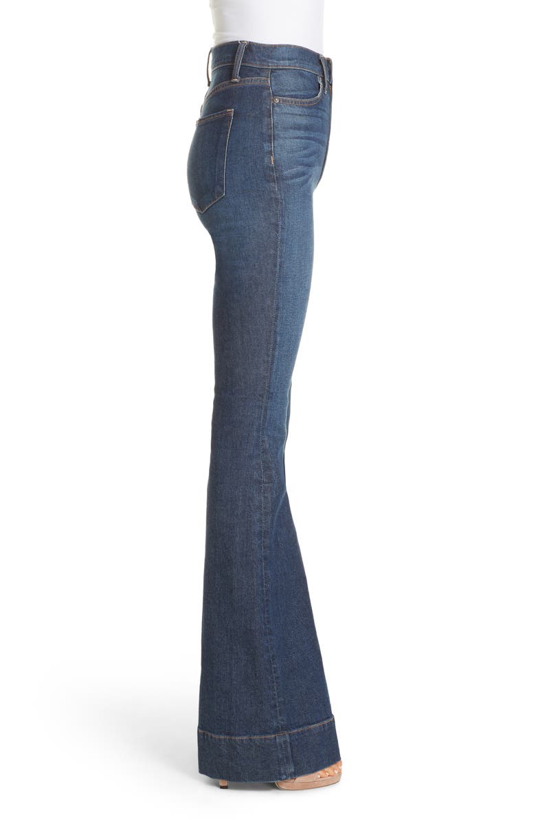 Alice + Olivia Jeans Beautiful High Waist Bell Bottom Jeans, Alternate, color, 
