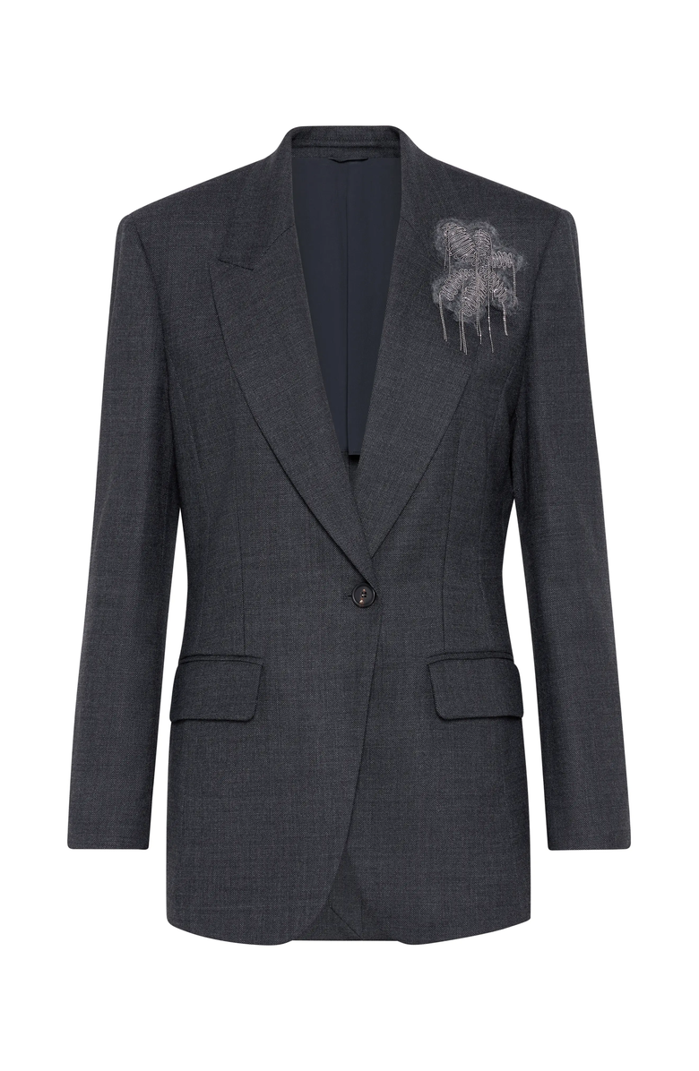Brunello Cucinelli Sharkskin blazer, Main, color, 