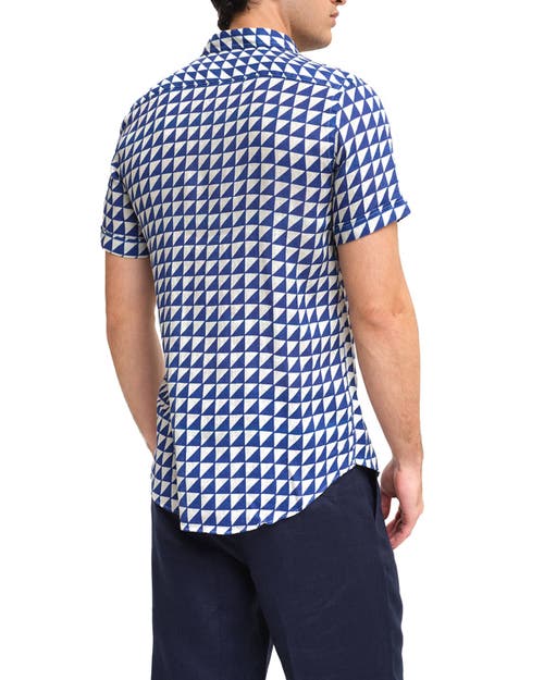 Peninsula Swimwear Tabaccara Linen Shirt In Blue