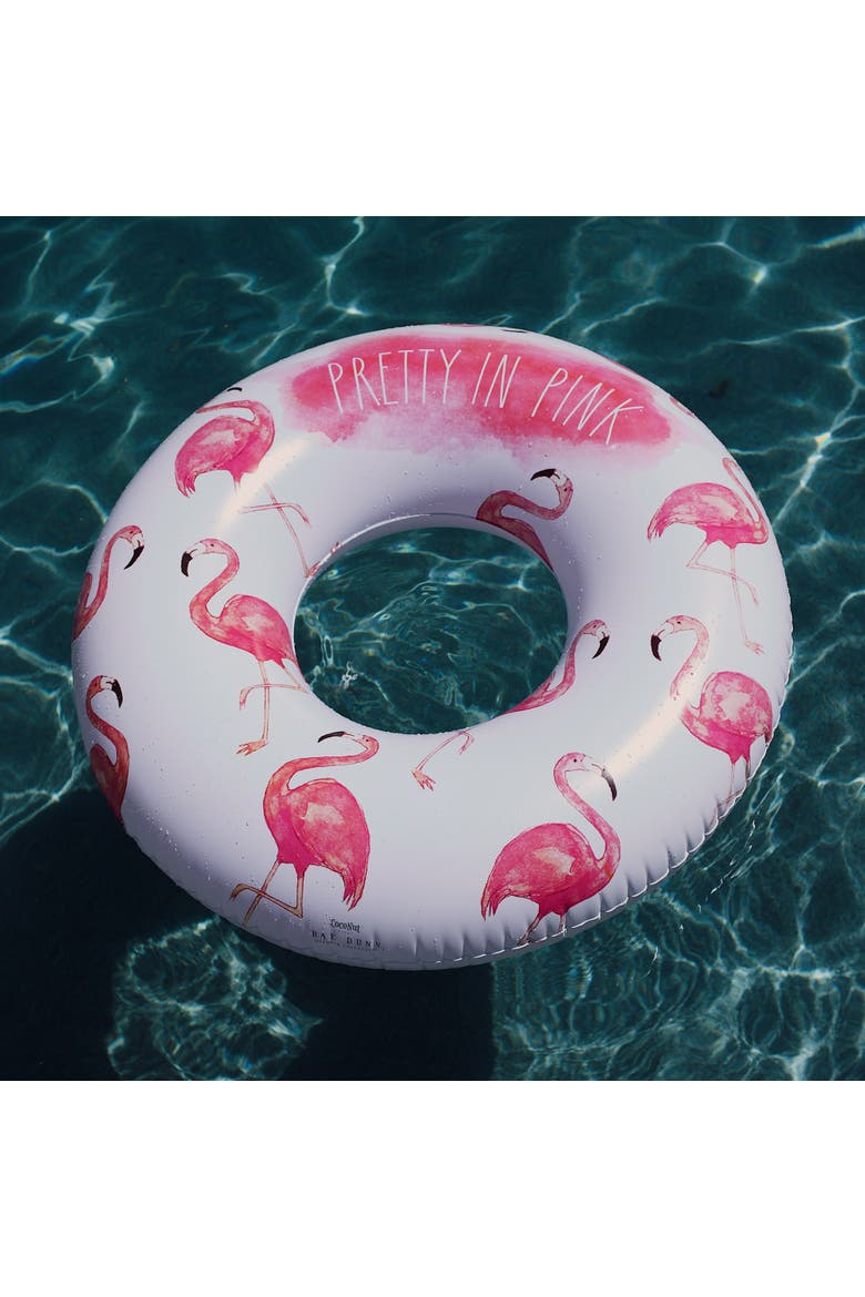 Pretty In Pink 48 Inch Flamingo Inflatable Jumbo Pool Tube, Alternate, color, Pink