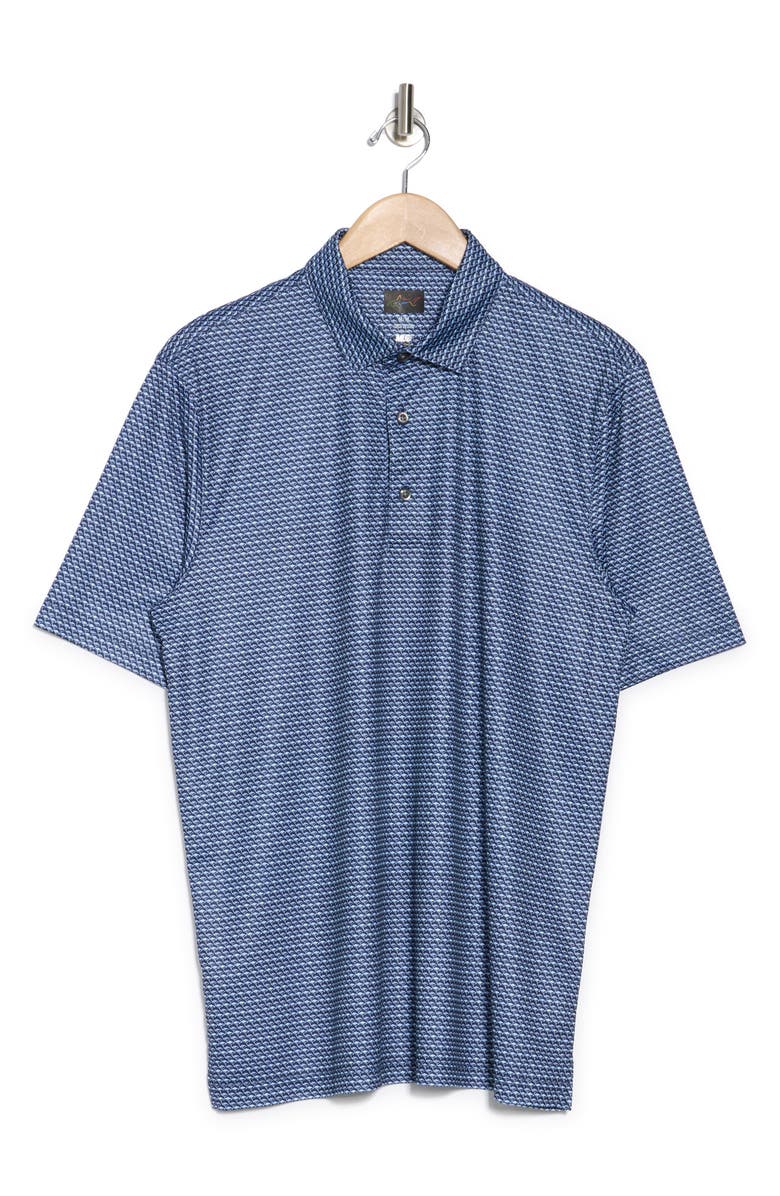 Greg Norman Flying Kites Performance Knit Polo, Alternate, color, Navy