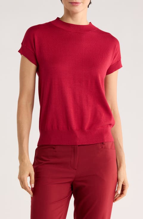 Short Sleeve Crew Sweater