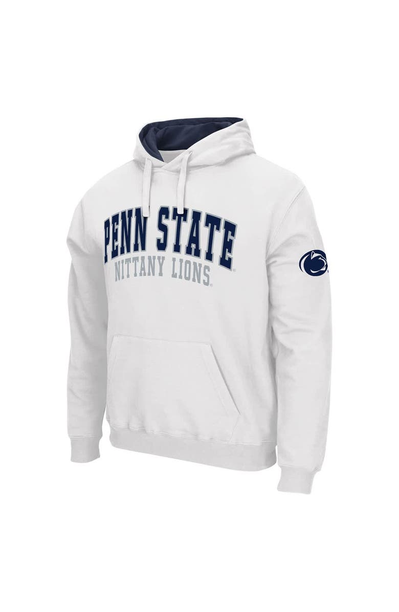 COLOSSEUM Men's Colosseum White Penn State Nittany Lions Sunrise Pullover Hoodie, Alternate, color, 