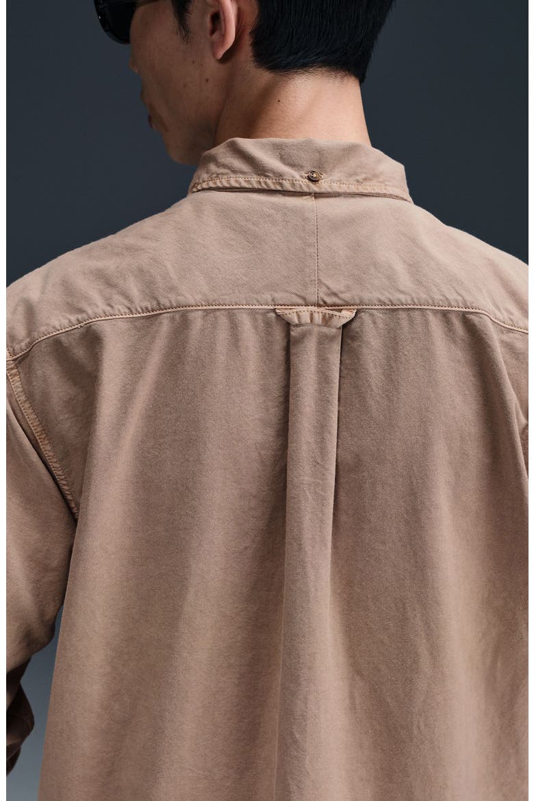 Oxford Long Sleeve Button Up Shirt, Alternate, color, HEMP