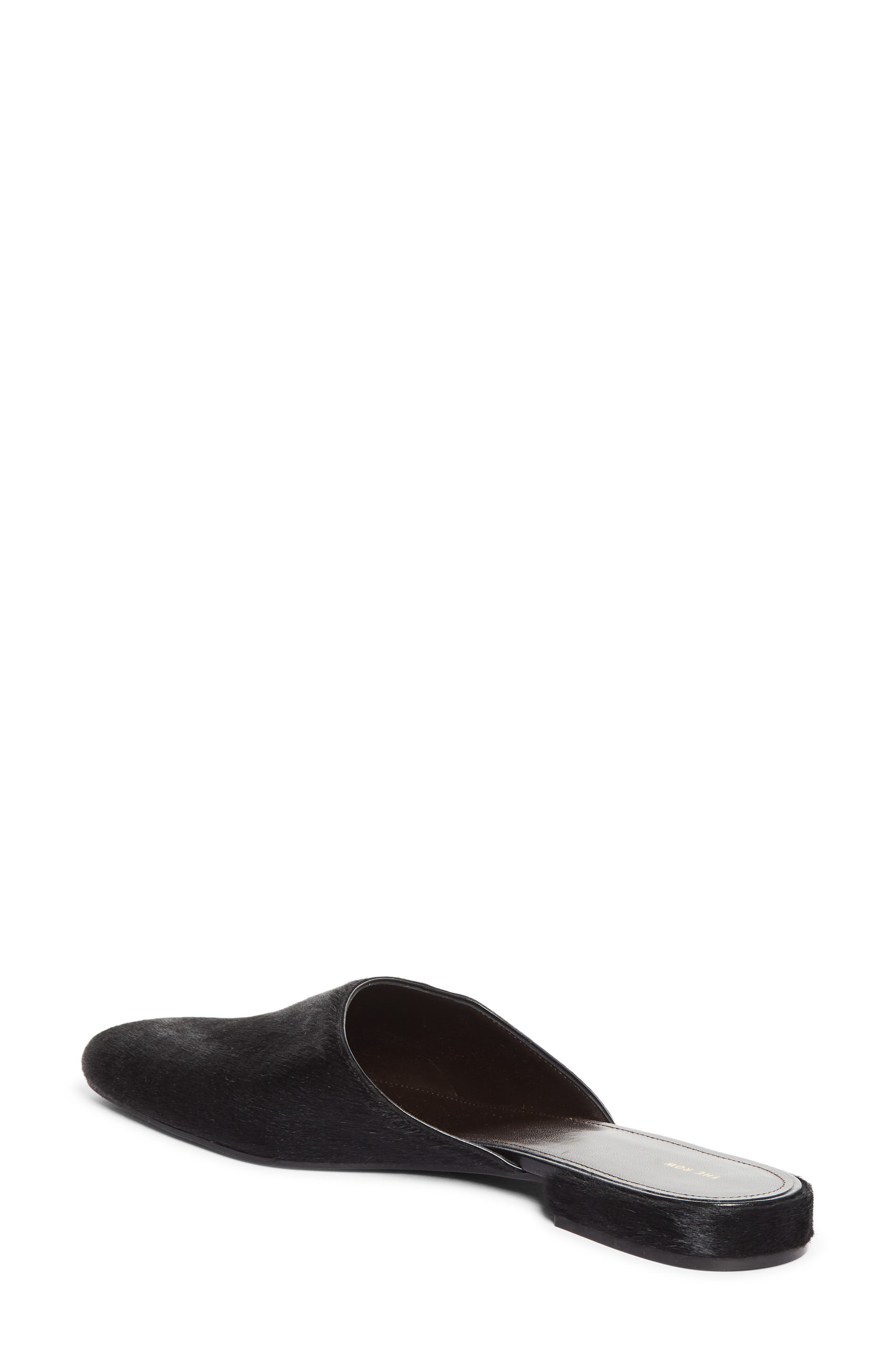 The Row Penelope Genuine Calf Hair Mule, Alternate, color, Black