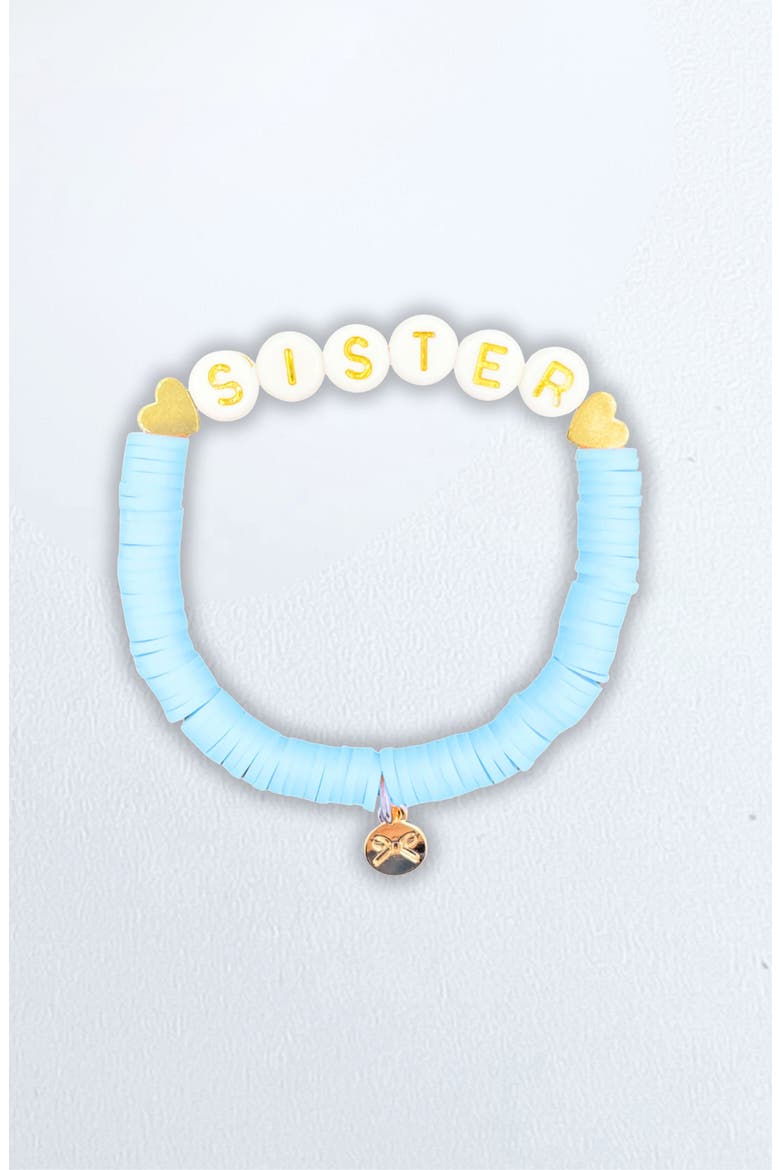 Sister Girls' Bracelet, Main, color, Aqua
