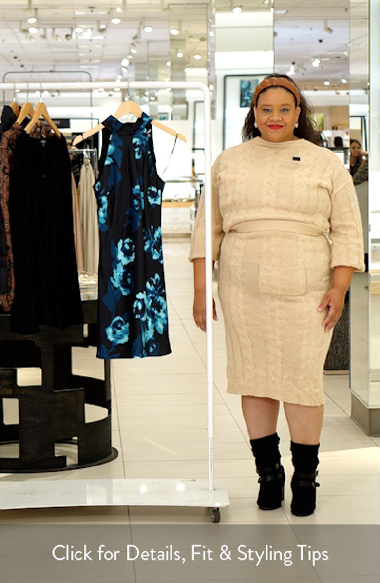 Lara Floral Print Mini Halter Dress, sales video thumbnail