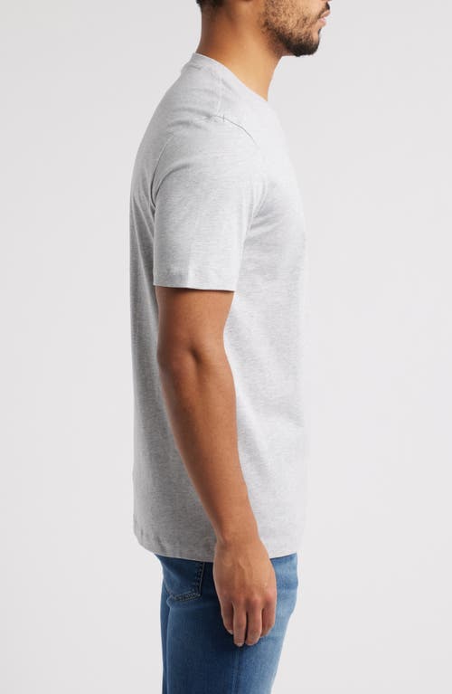 Shop Hugo Boss Boss Thompson Solid T-shirt In Open Grey
