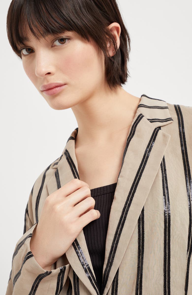 Brunello Cucinelli Dazzling Embroidery blazer, Alternate, color, 