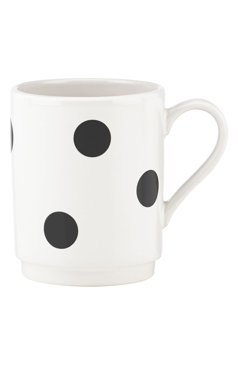 Kate Spade New York 'all in good taste' ceramic coffee mug, Main, color, 