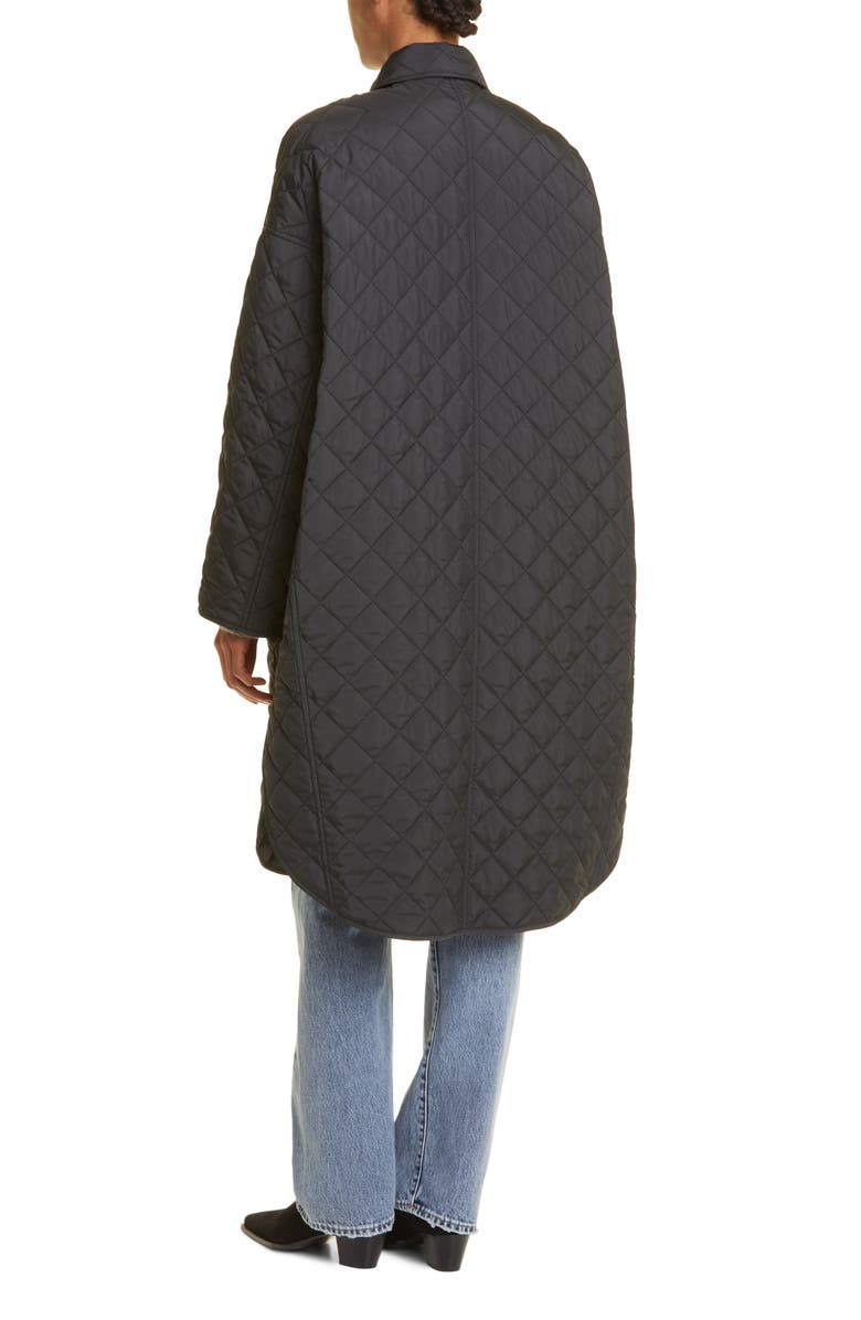 TOTEME Water Repellent Quilted Cocoon Coat, Alternate, color,