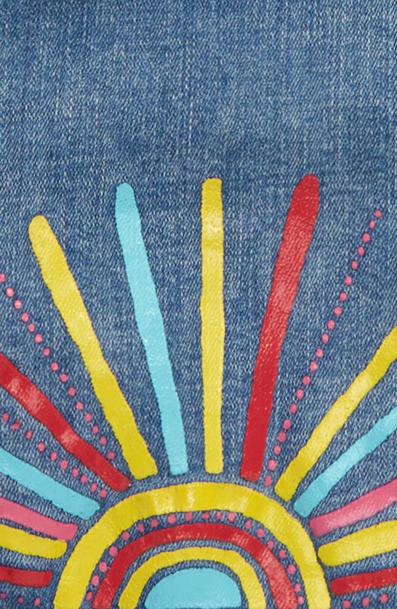 Tucker + Tate Heart Graphic Hooded Denim Jacket, Alternate, color, 