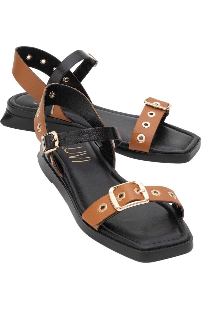 Forever & Always Shoes Mozes Leather Sandal, Main, color, Cognac Brown Leather