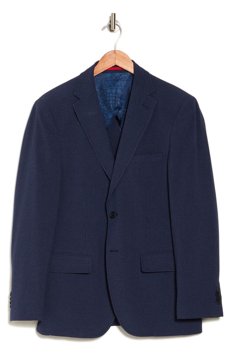 Lucky Brand Textured Sport Coat, Alternate, color, Navy