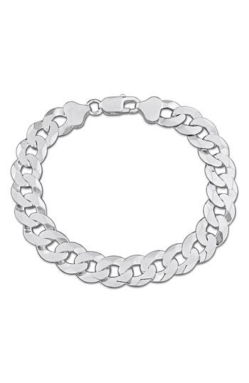 Delmar Curb Link Bracelet In Silver