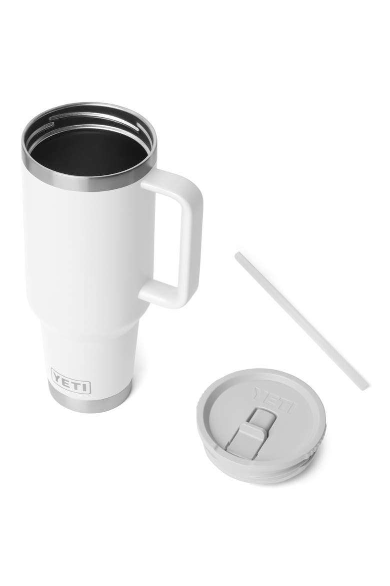 Rambler 40-Ounce Travel Straw Mug, Alternate, color, WHITE